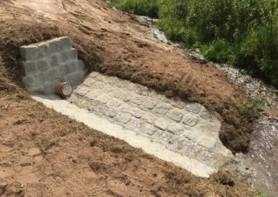 Bau der Kläranlage Deutelbach