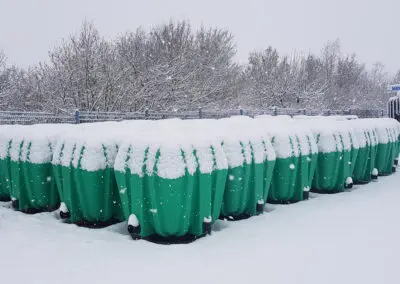 Winter auf dem Firmengelände der utp