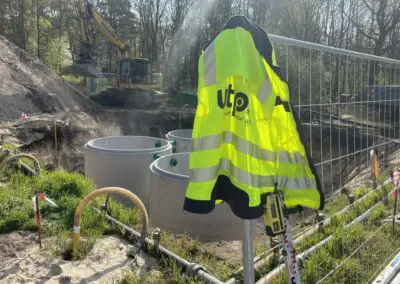 Bau der Kläranlage Dobberkau