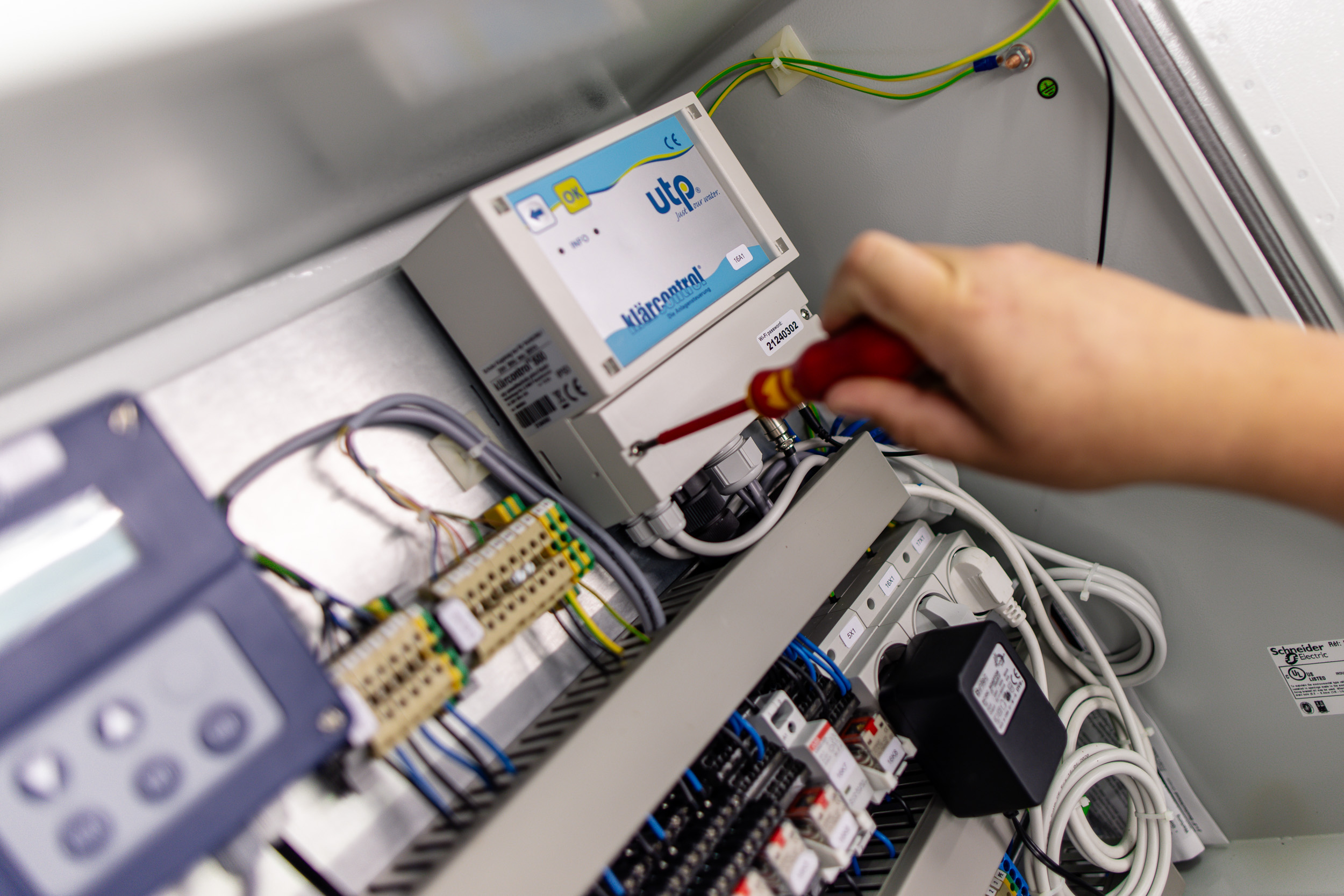 Dokumentation einer Rüstsatzmontage durch einen Monteur der utp Service GmbH